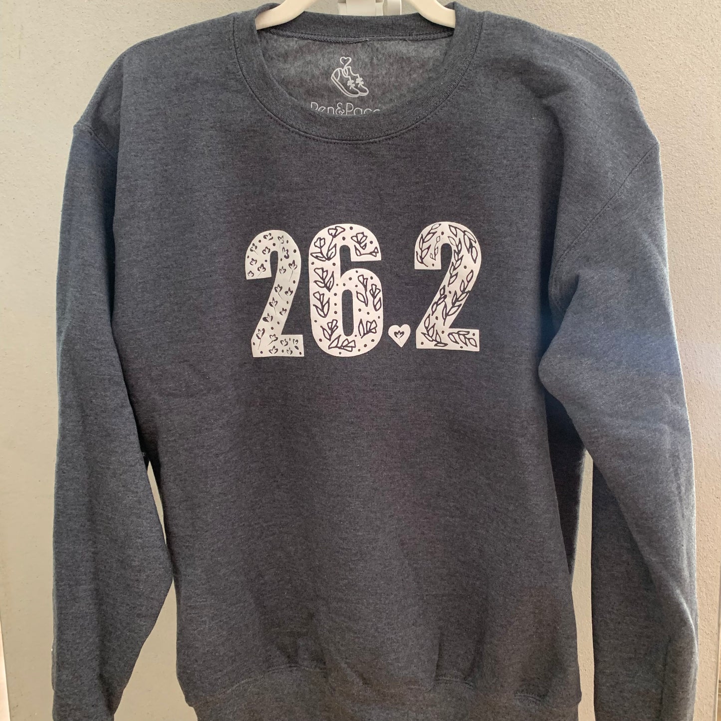 26.2 marathoner sweatshirt, run strong