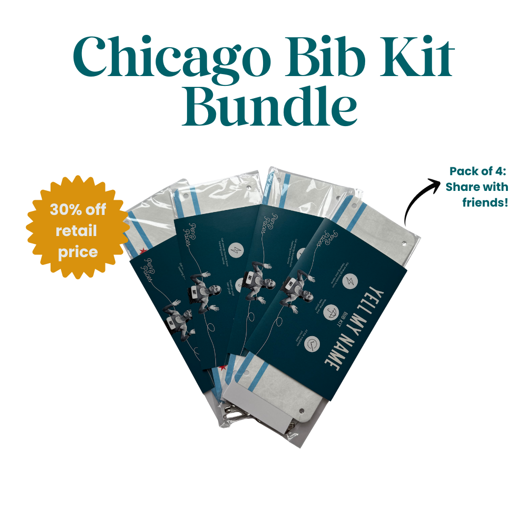 Chicago Flag - Marathon Name Bib Kit