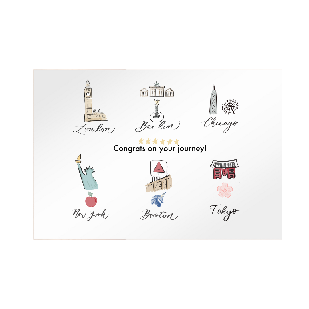 World Marathon Majors card, Congratulations on your marathon journey card