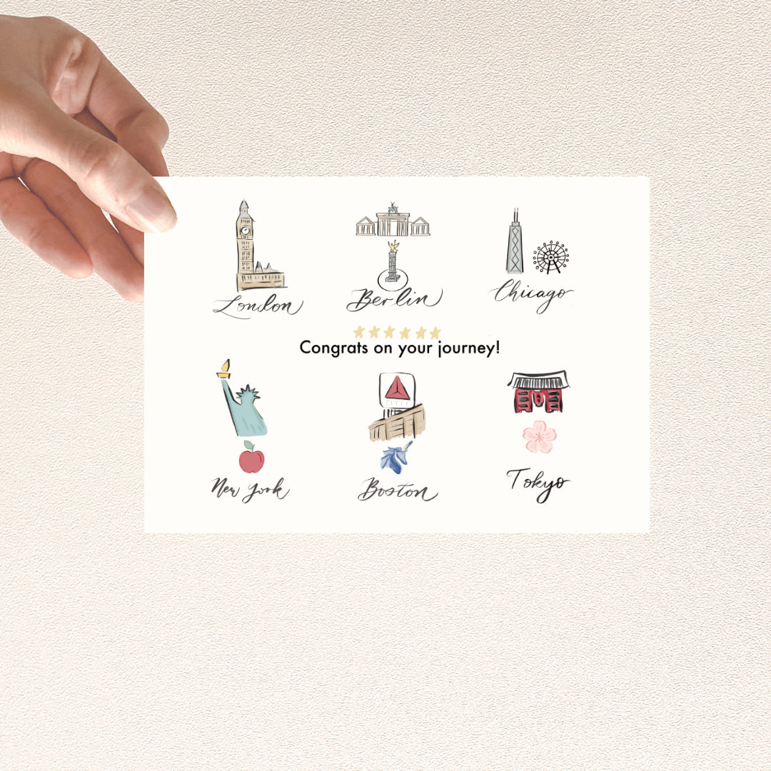 World Marathon Majors card, Congratulations on your marathon journey card