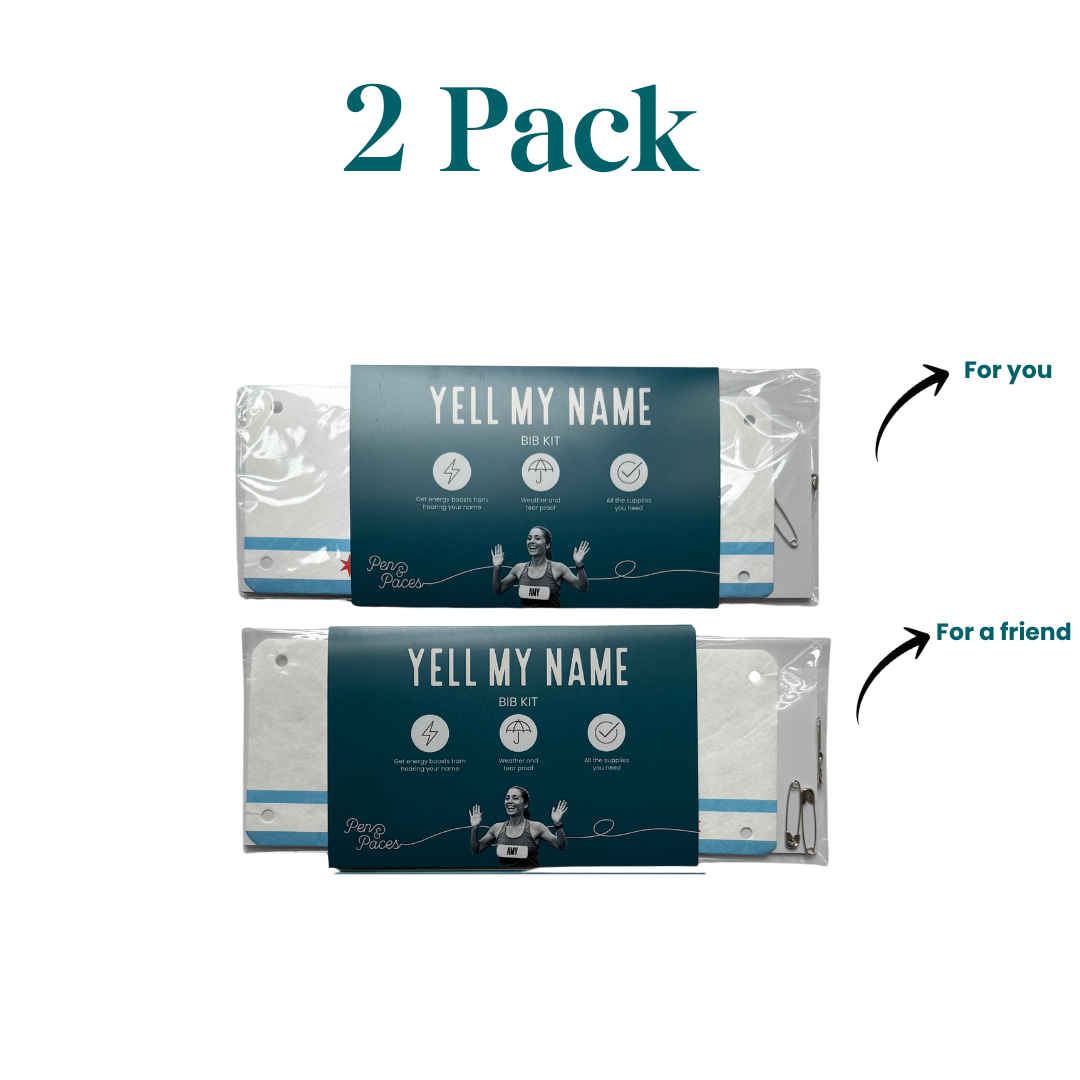 Chicago Flag - Marathon Name Bib Kit