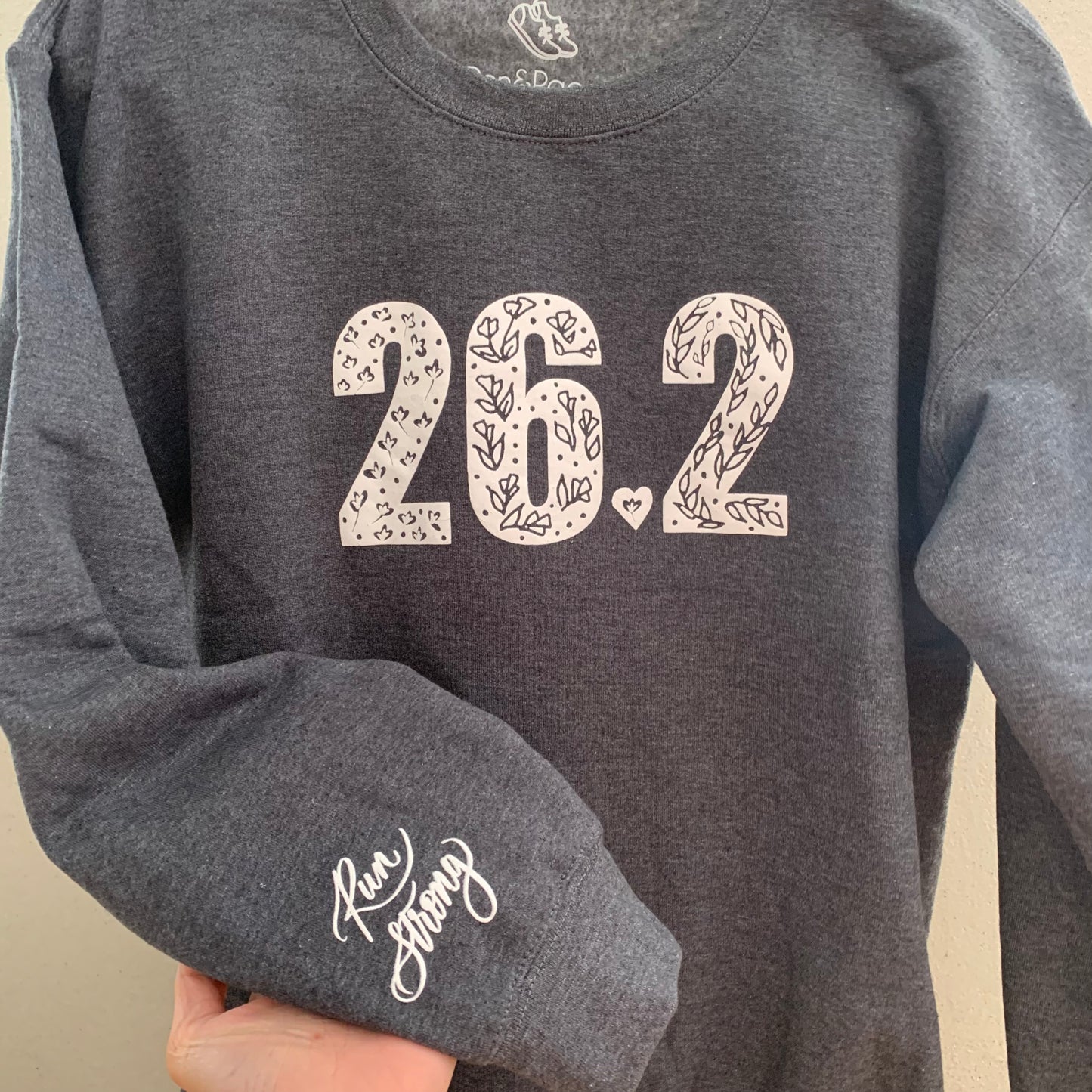 26.2 marathoner sweatshirt | Run Strong!