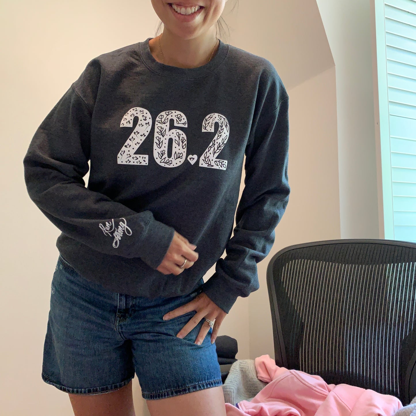 26.2 marathoner sweatshirt | Run Strong!
