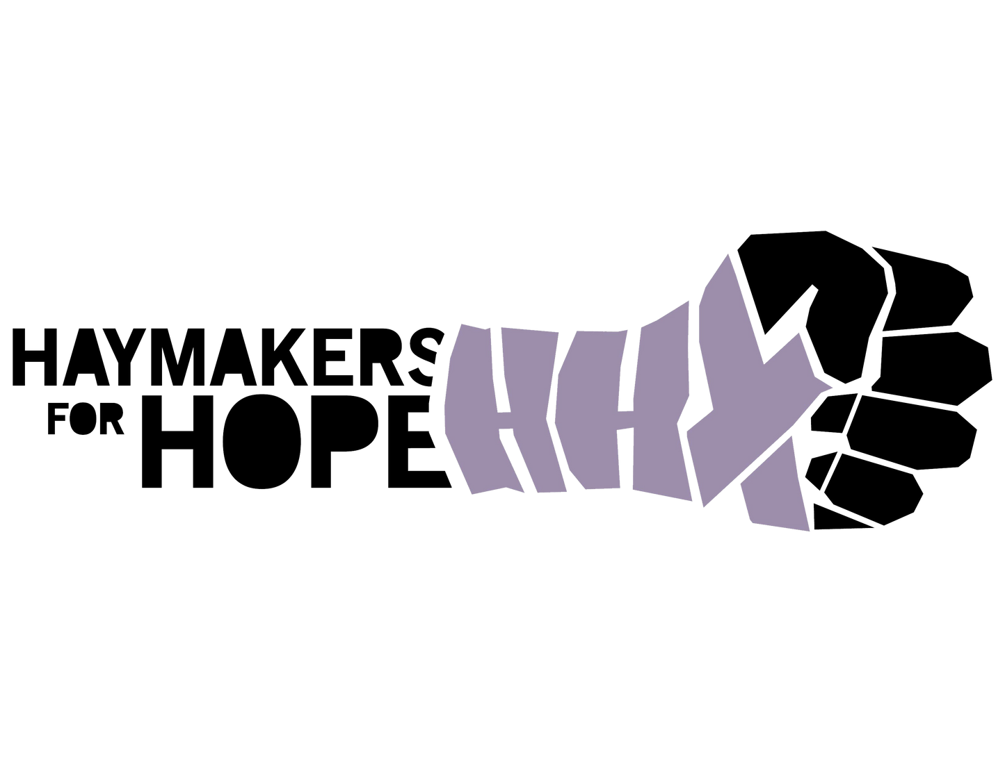 Haymakers for Hope Collaboration Personalized Race Bib- Yell my name race bib topper kit!