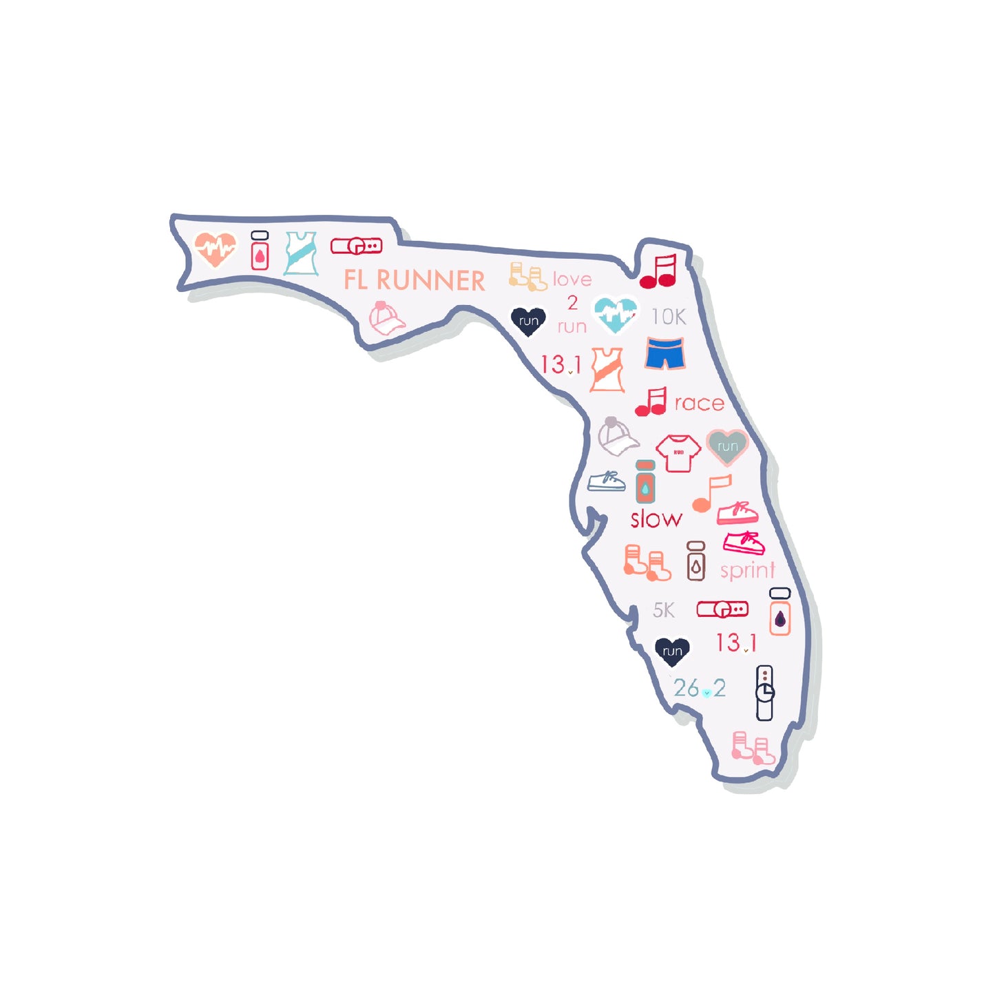 Florida Runner Sticker