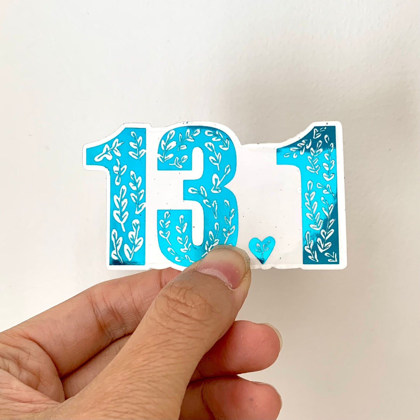 Running stickers metallic bundle, 26.2, 13.1, 10k, 5k, track and field stickers, marathon, half marathon stickers