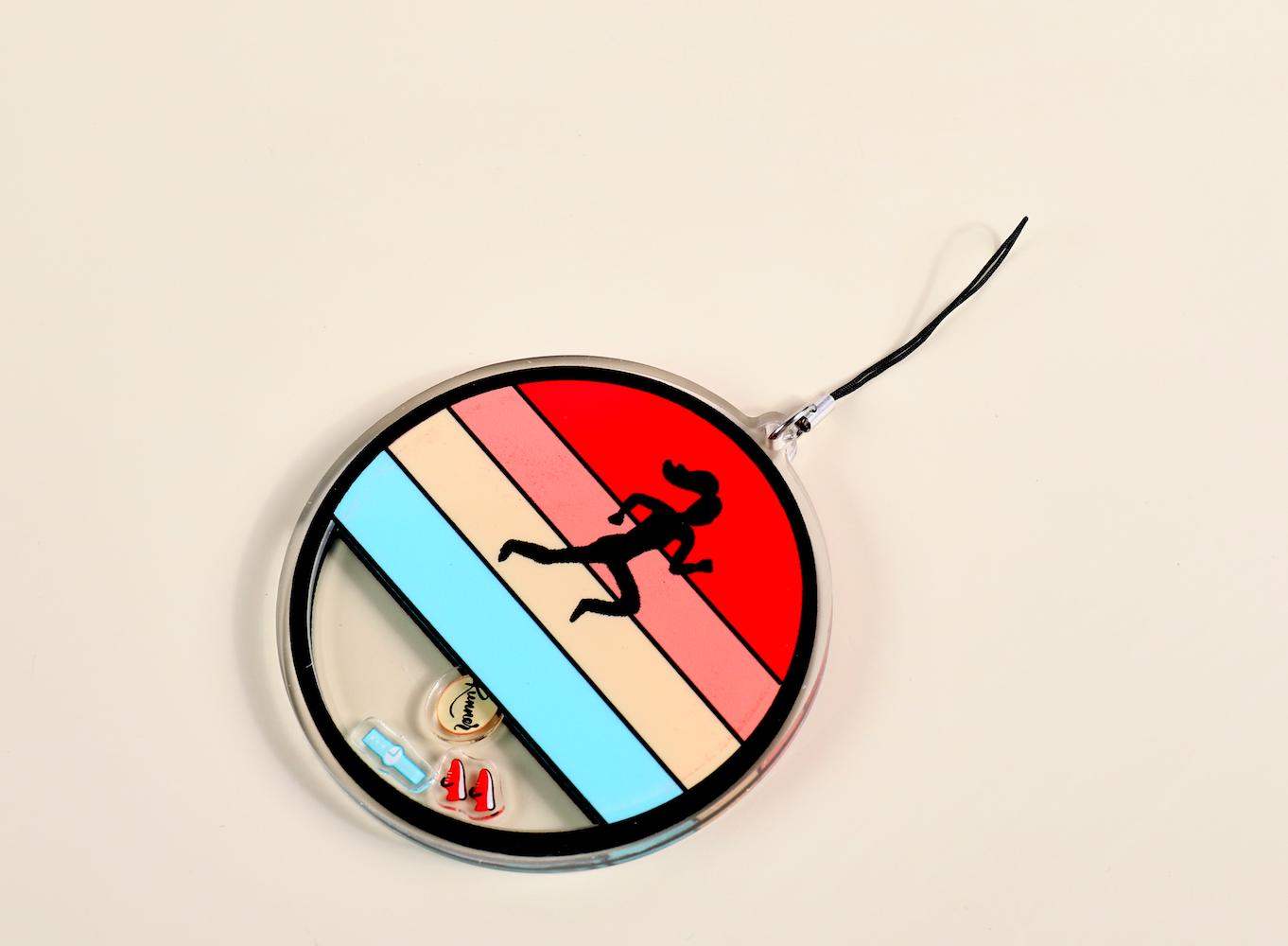 Runner retro ornament, runner ornament, Xmas ornament for runner, Christmas ornament