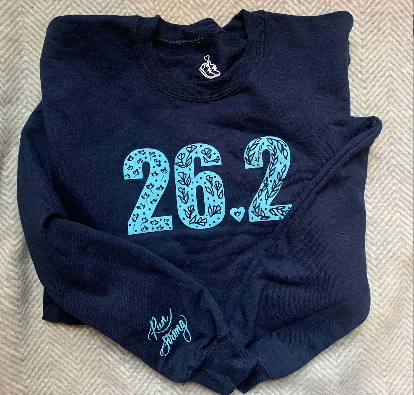 26.2 marathoner sweatshirt | Run Strong!
