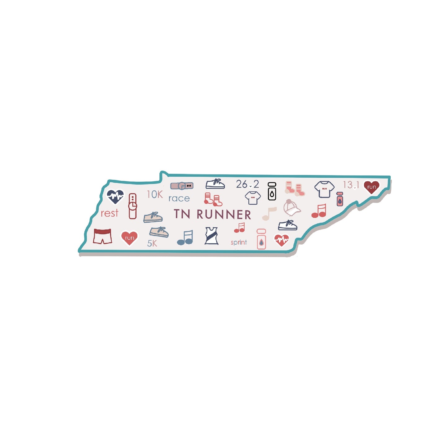 Tennessee Runner Sticker