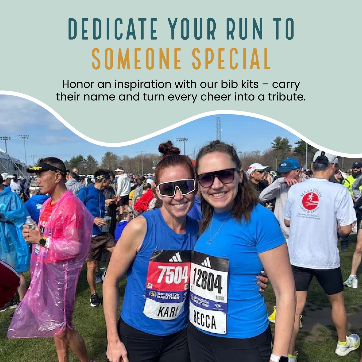 Custom Dedication Race Bibs