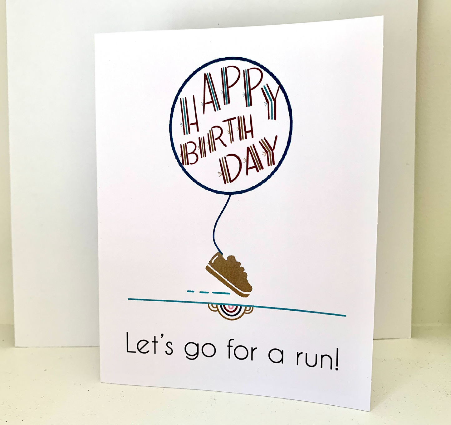 Happy Birthday runner card, birthday run, runner birthday, marathon birthday card