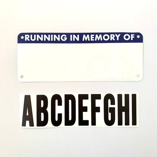 Race Dedication Bib- Custom