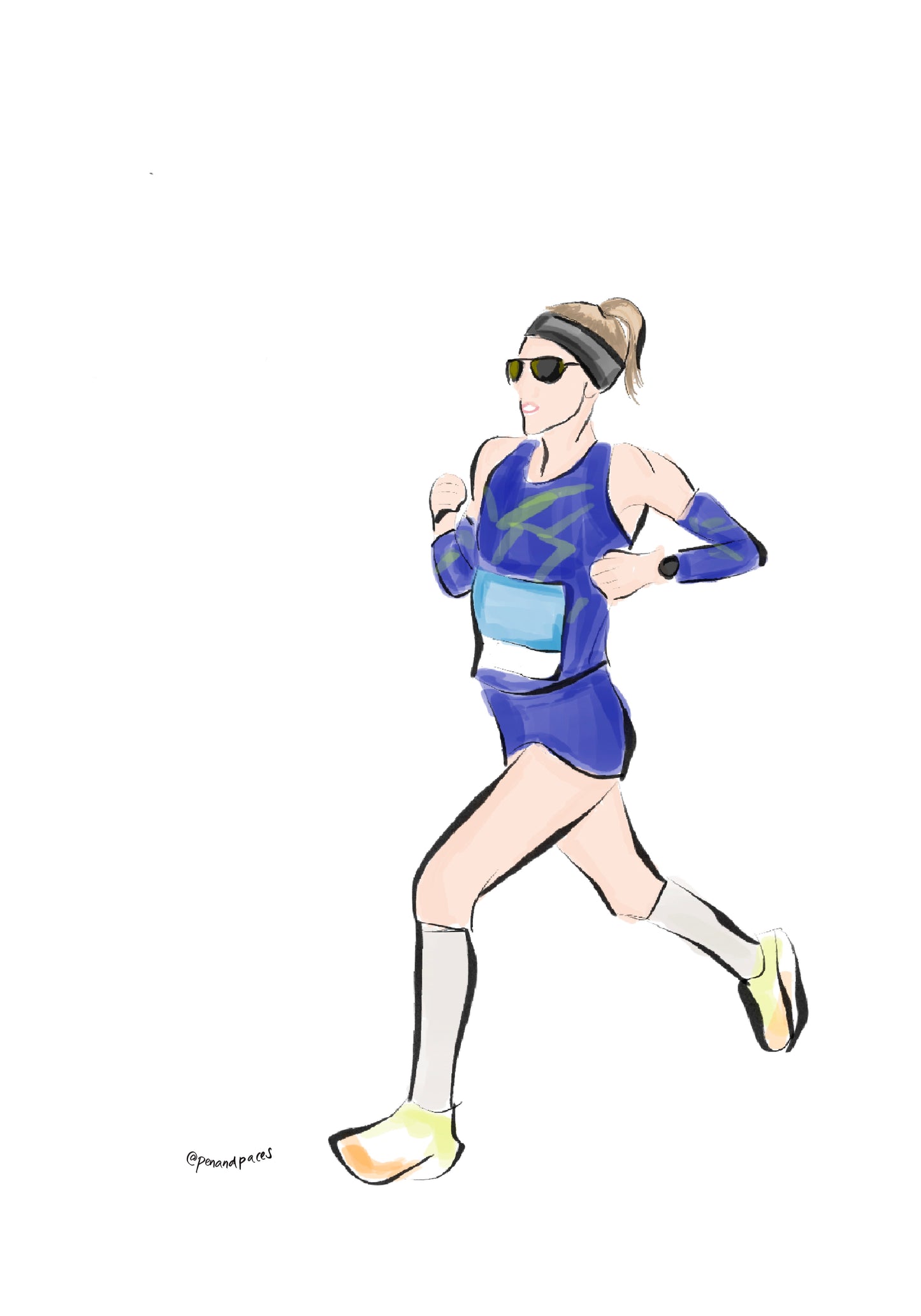 LIMITED EDITION Pen & Paces Custom Runner Portraits!