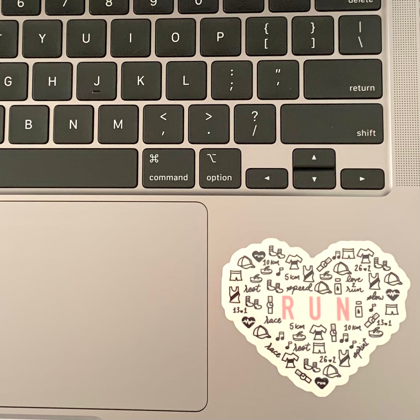 All the things I love about running sticker, Run sticker with running icons
