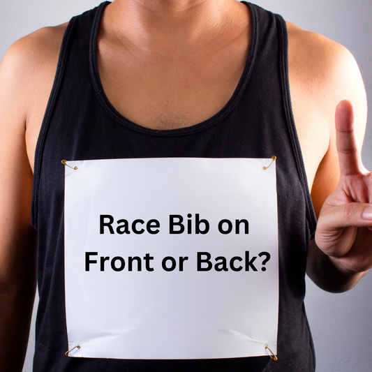 Race bib on Front or Back?