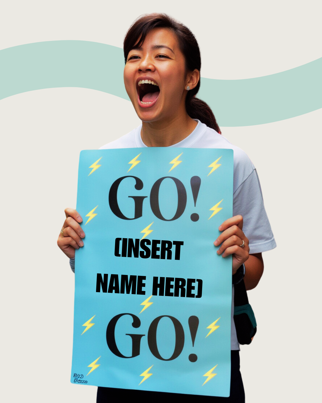 Race Day Poster Kit- Complete "Go! ____ Go!" Poster Kit | Custom Cheer Signs Made Easy!