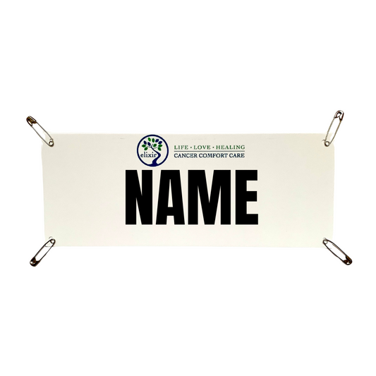 Elixir Fund Collaboration Personalized Race Bib- Yell my name race bib topper kit!