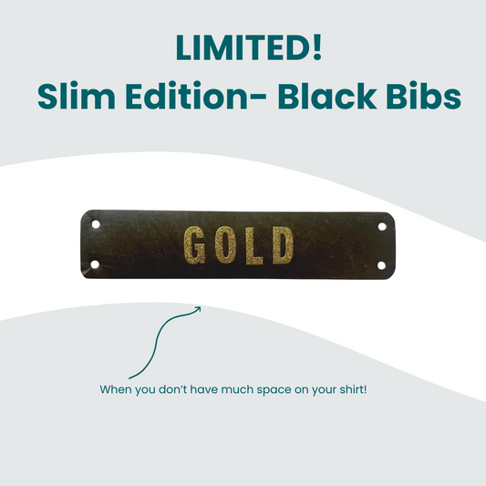 Black Slim Name Bib Kits - Limited Edition!