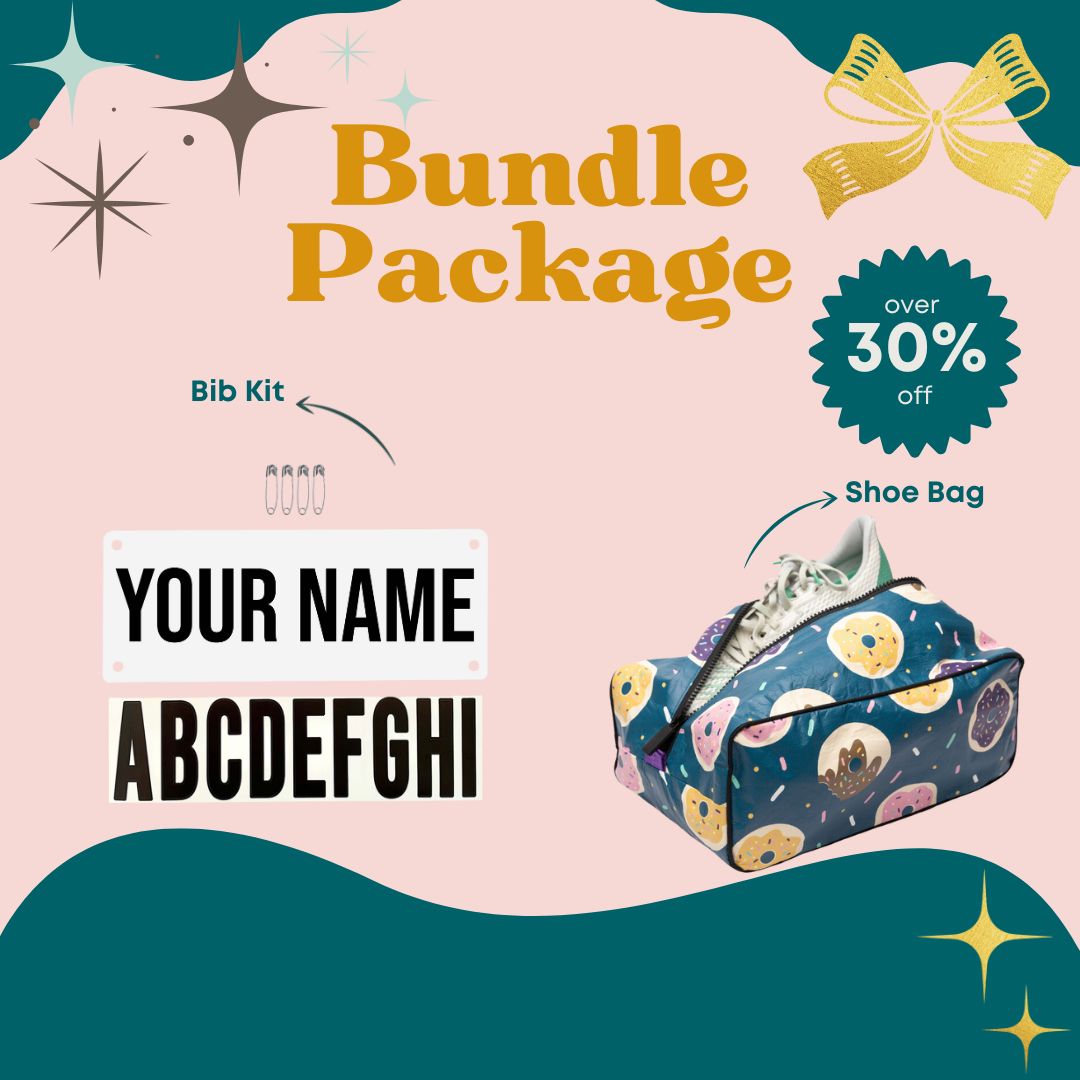 Bestseller Bundle: Donut Shoe Bag and Name Bib Kit