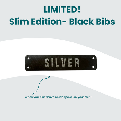 Black Slim Name Bib Kits - Limited Edition!