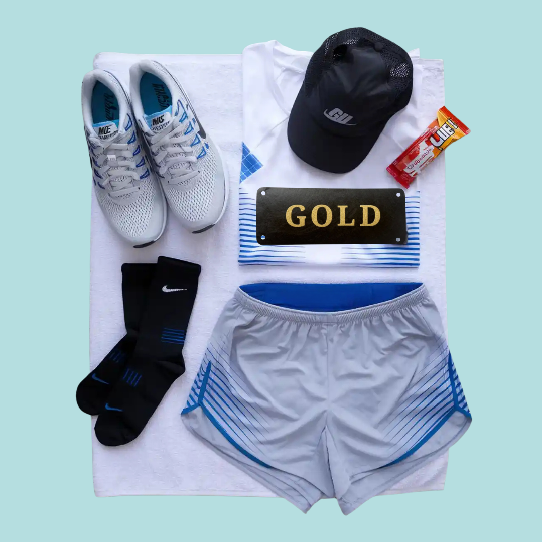 Gold Letter/ Black Bib Name Bib Kit