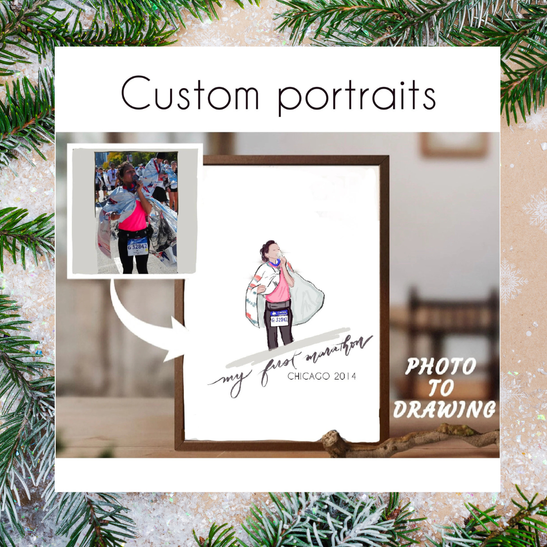 LIMITED EDITION Pen & Paces Custom Runner Portraits!