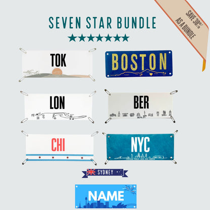 6 star or 7 Star Bundle- World Marathon Bib Kits Collaboration