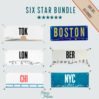 6 Star Bundle- World Marathon Major Bib Kits Collaboration