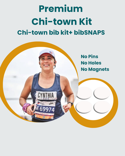 Chi-Town -Chicago 26.2 - Yell my name race bib topper kit! Personalized race name bib.
