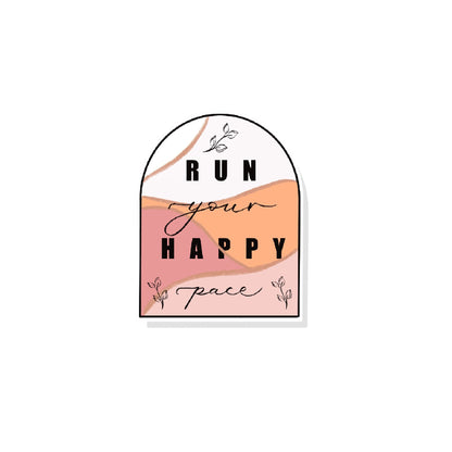 Run your happy pace sticker