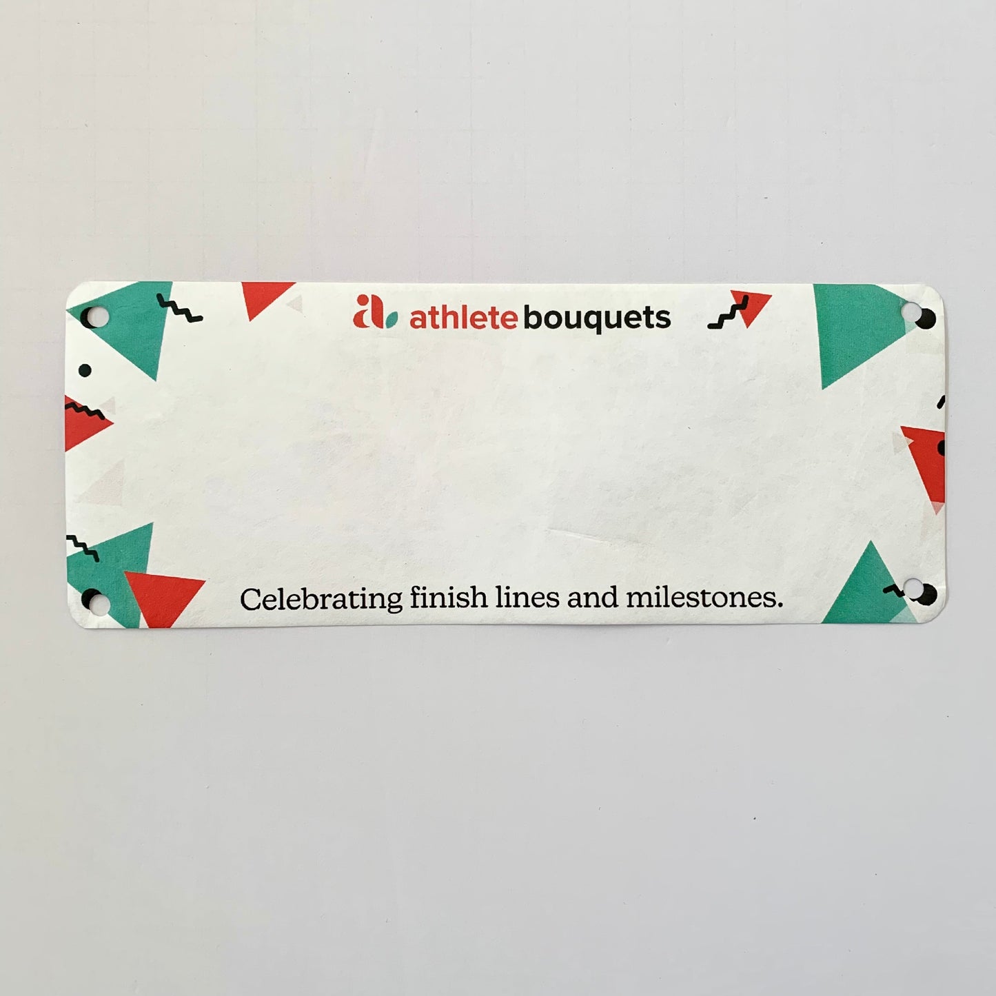 Athlete Bouquets Collaboration Yell my name race bib topper kit!