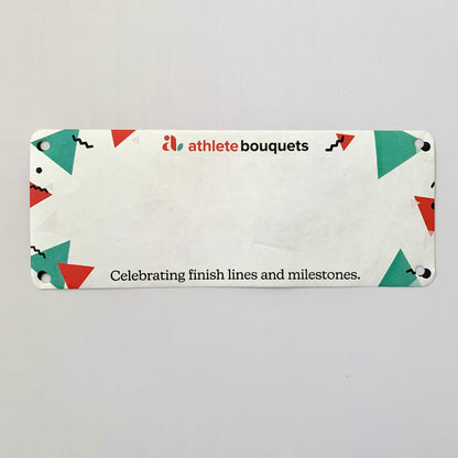 Athlete Bouquets Collaboration Yell my name race bib topper kit!