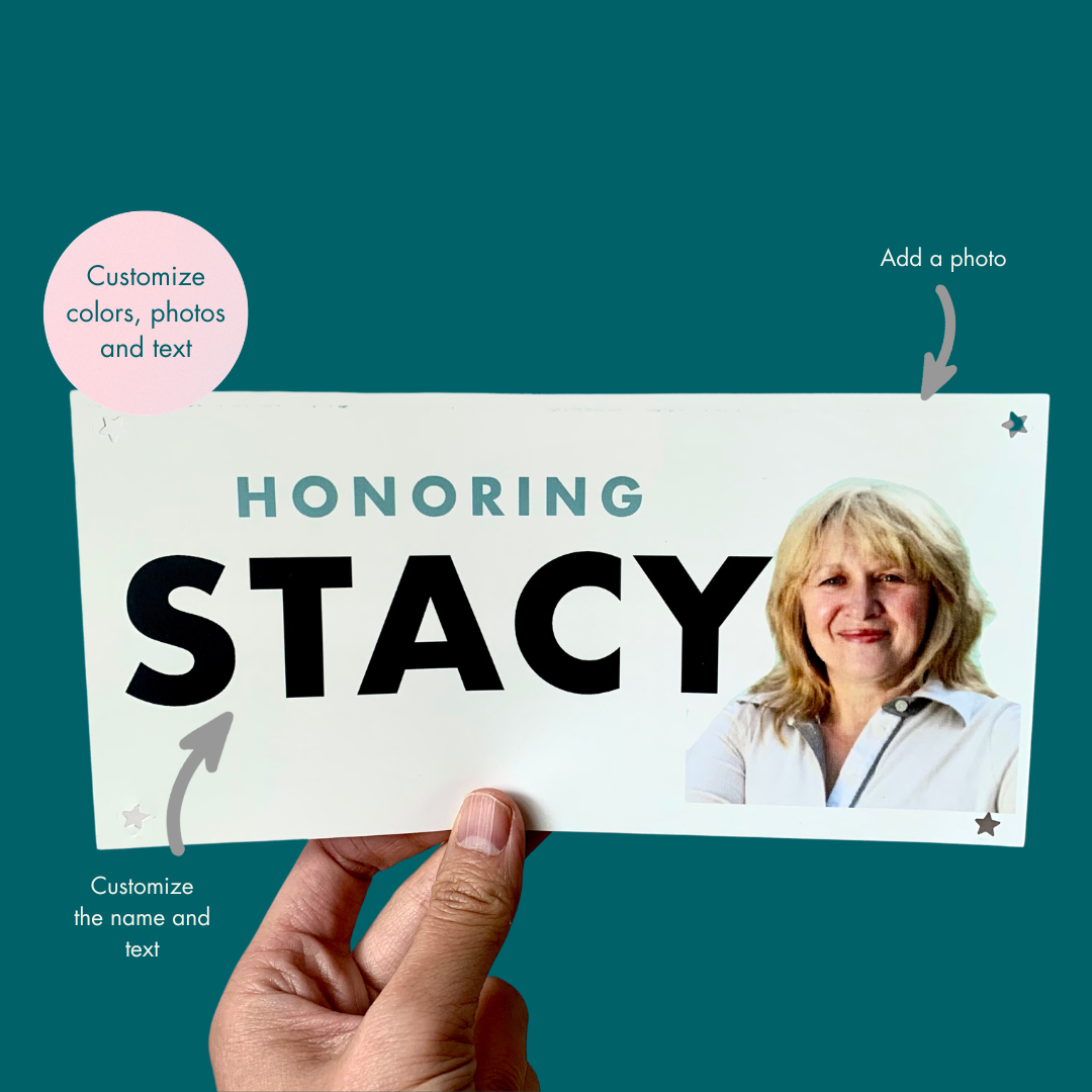 Custom Dedication Race Bibs