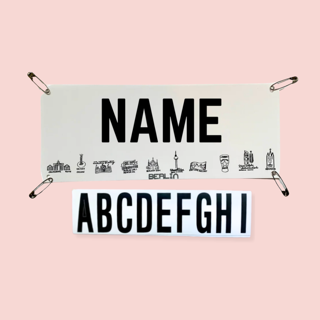 Berlin - Marathon Name Bib Kit