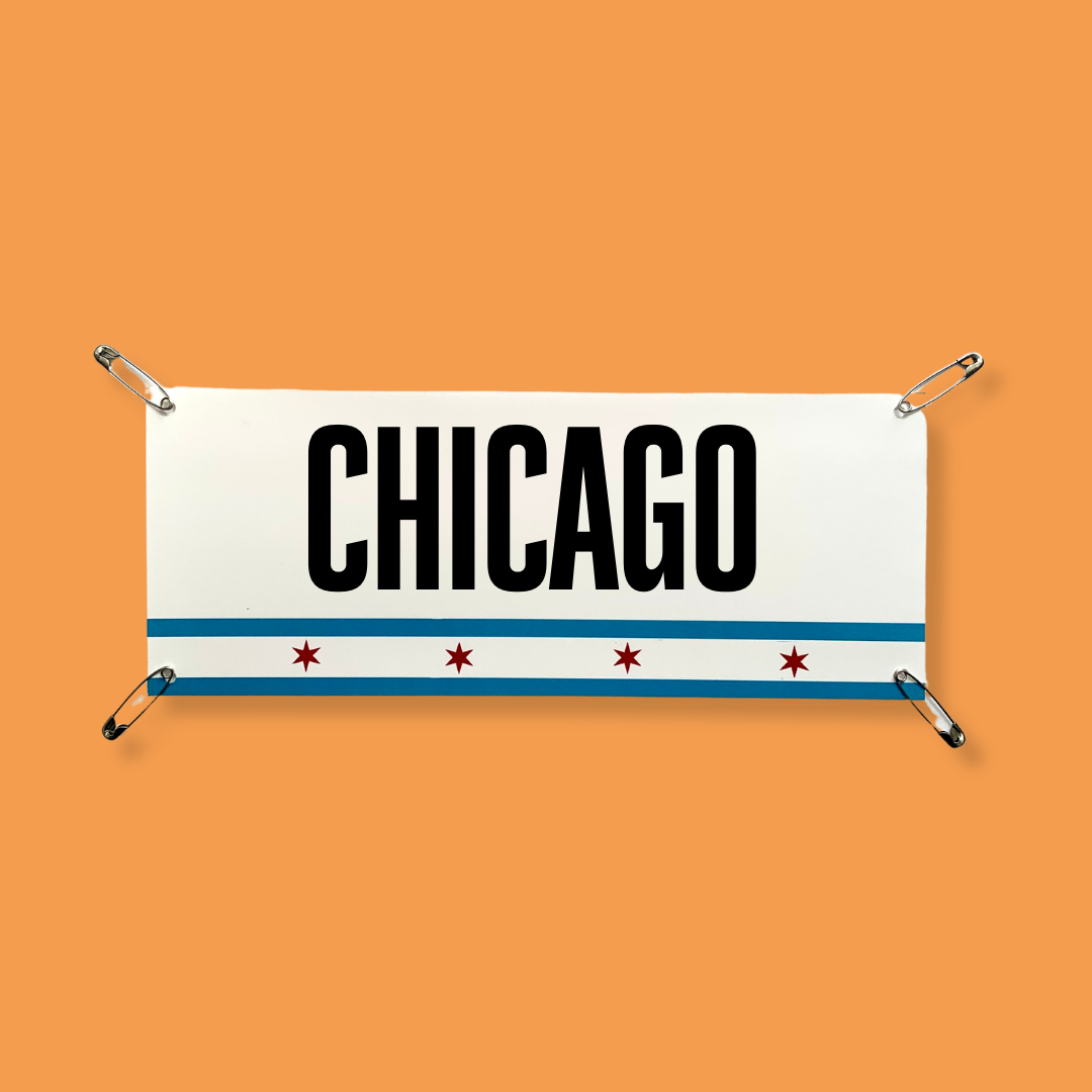 Chicago Flag - Marathon Name Bib Kit