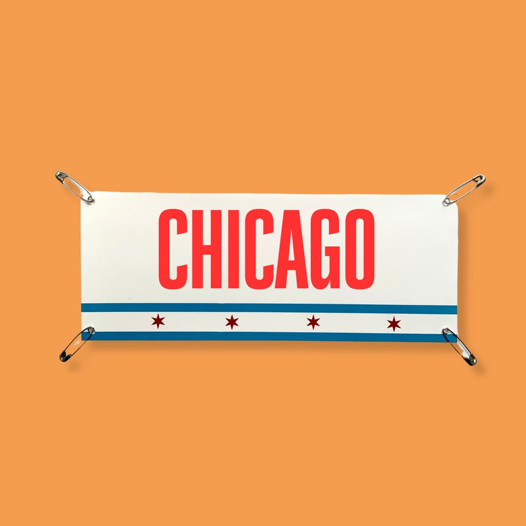 Expo pick up- Chicago Flag - Marathon Name Bib Kit