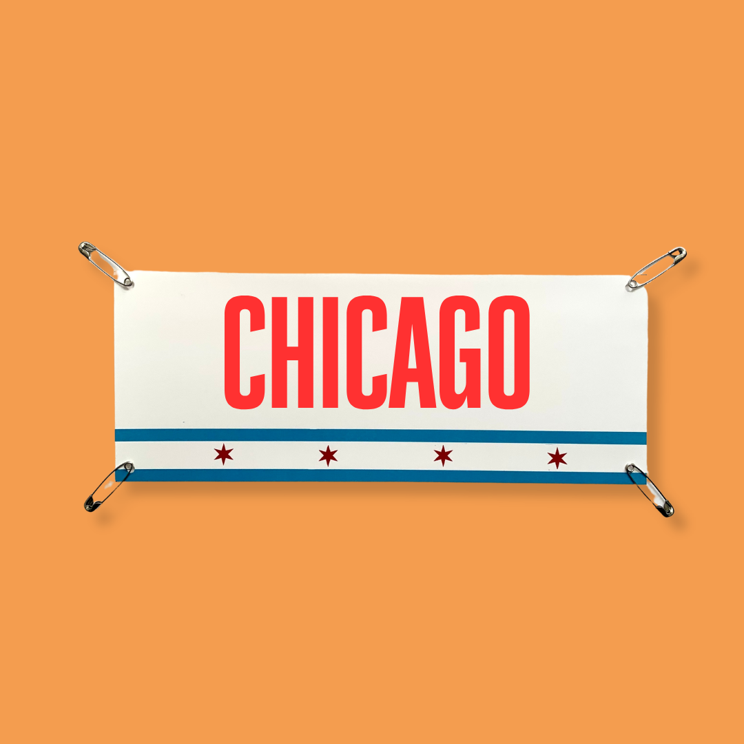 Chicago Flag - Marathon Name Bib Kit