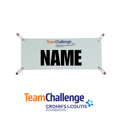 Crohn’s and Colitis Foundation Collaboration Personalized Race Bib- Yell my name race name bib kit
