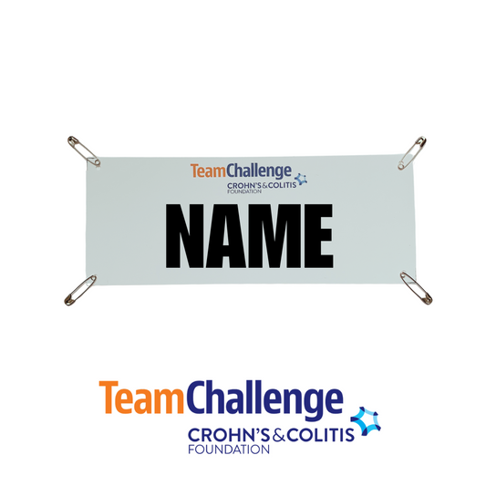 Chron's and Colitis Collaboration Personalized Race Bib- Yell my name race name bib kit