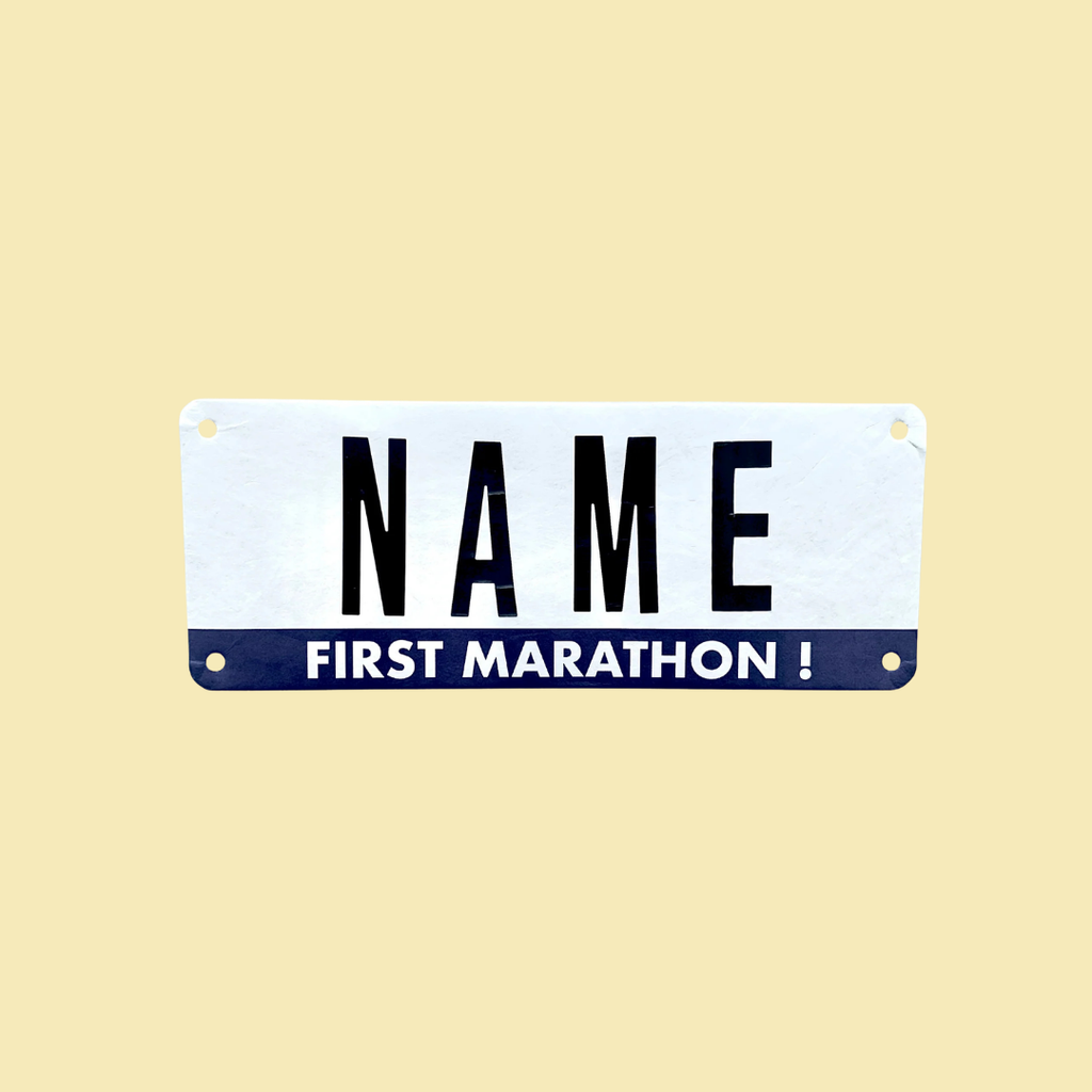 First marathon Race Name Bib Kit