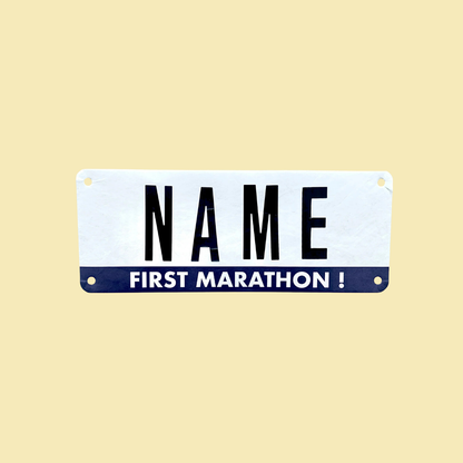 First marathon Race Name Bib Kit
