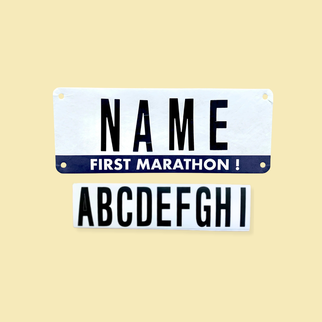 First marathon Race Name Bib Kit