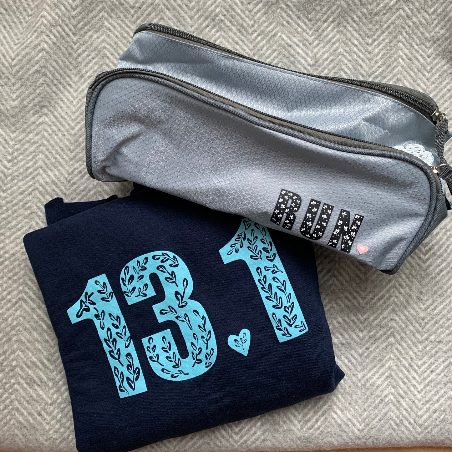 BUNDLE: 13.1 half marathoner sweatshirt & Shoe Bag