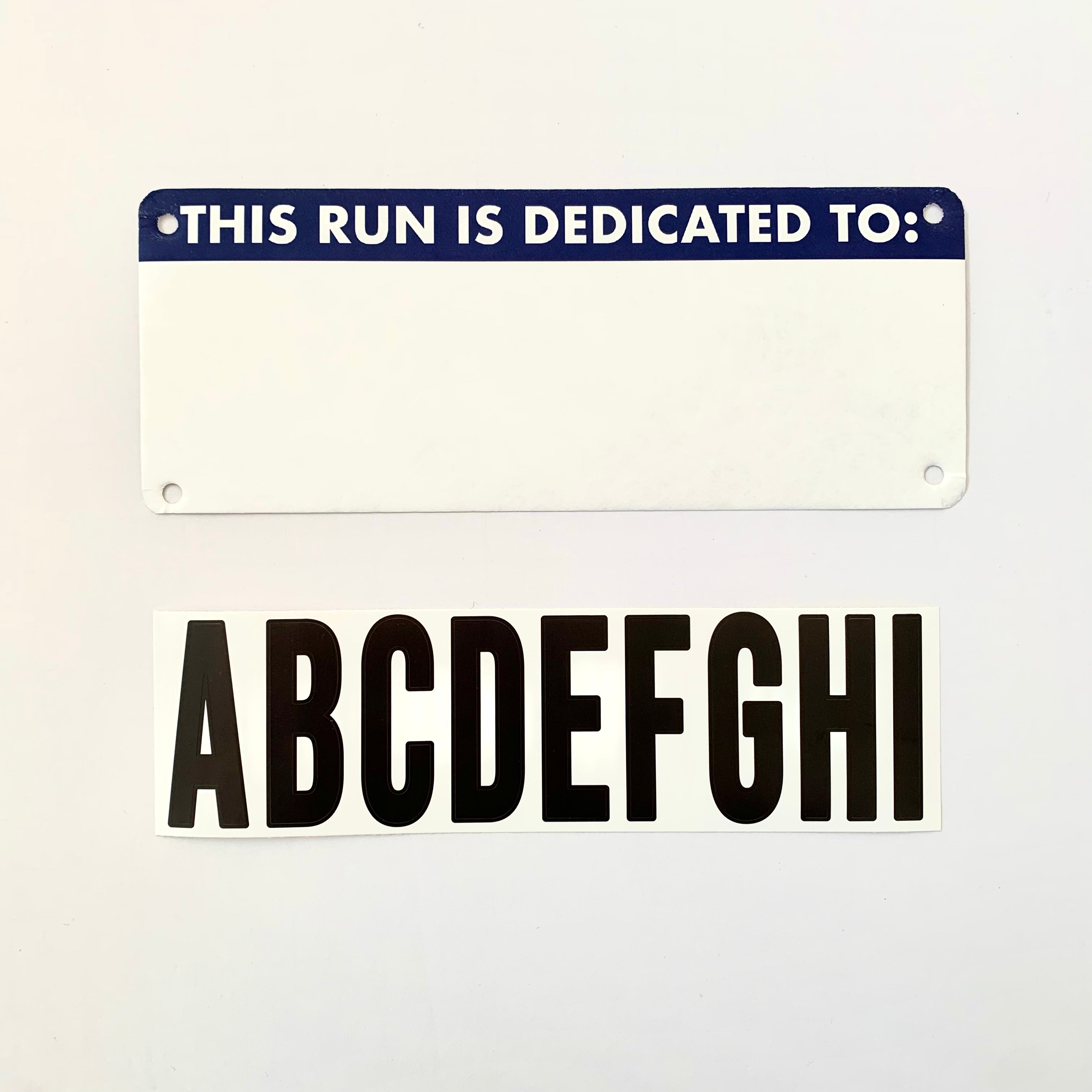 Race Dedication Bib- Custom