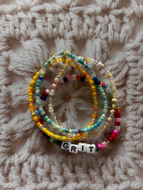 PICKUP ONLY-  GRIT Set (Blue/Yellow/White) Running with Grace Collaboration
