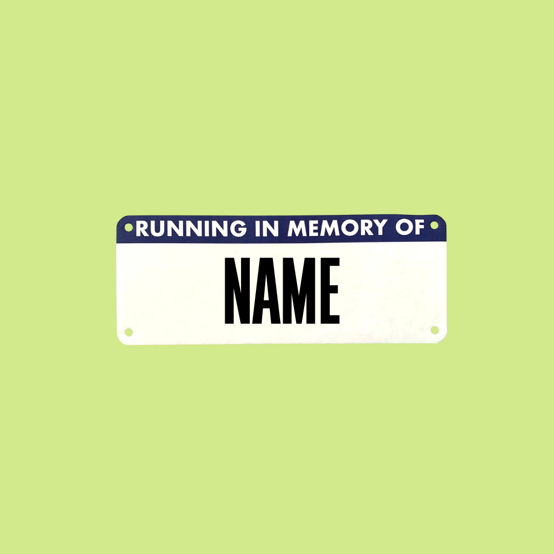 Race Dedication Bib- Custom
