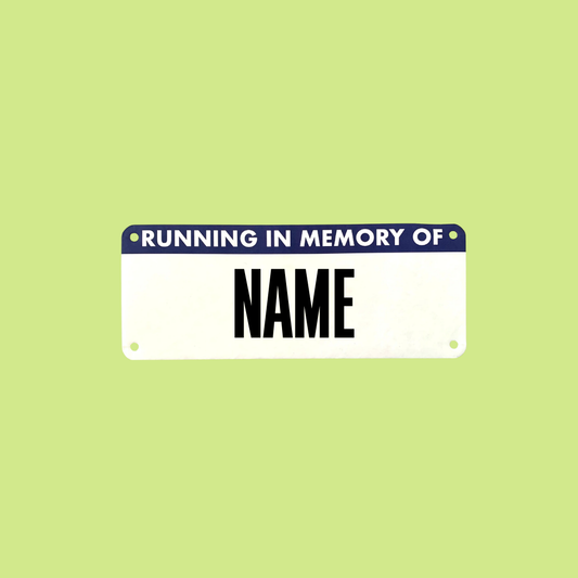 Race Dedication Bib- Custom