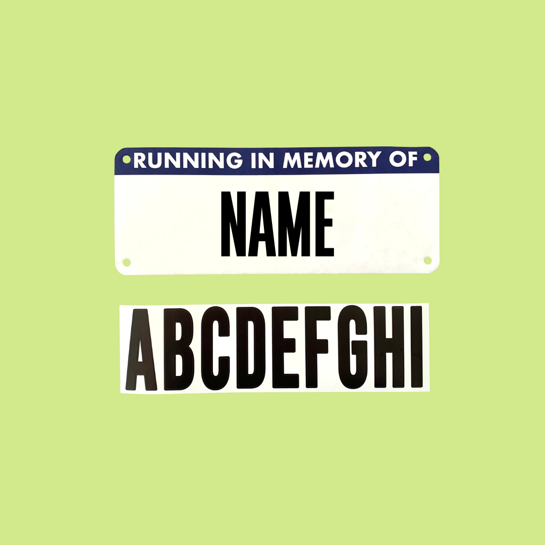 Race Dedication Bib- Custom