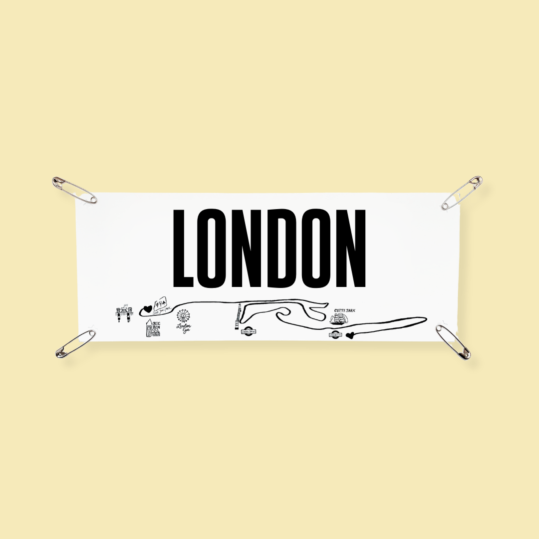 London - Marathon Name Bib Kit