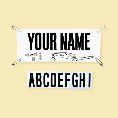 London - Marathon Name Bib Kit